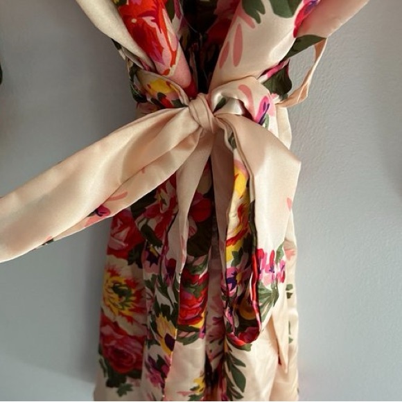 Floral Satin Robe - Picture 3 of 6